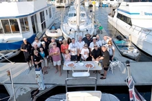 R Marine Queensland provided fresh prawns for owners to enjoy on the marina at Tin Can Bay