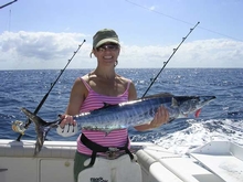 Rebecca in game fishing events with the Sydney Game Fishing Club