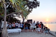 Watching the sun set at Kingfisher Bay, Fraser Island