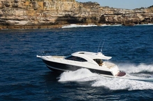 The 5000 Sport Yacht's Zeus pod drives is a cut above with 15% faster cruising and more fuel efficiency