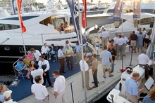 Riviera's floating display at the Miami International Boat Show