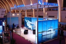 Riviera's indoor display at the China Boat Show