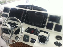 R Electronics has just installed the first Raymarine e-165 display into a new 45 Open Flybridge