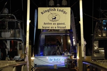 The 'Godfather' moored at Kingfish Lodge