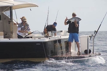 The team on board Riviera 56 Flybridge 'The Battler' enjoyed the ideal weather and fishing conditions