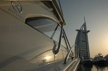 Riviera on display at the Dubai International Boat Show
