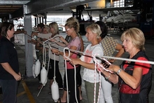 The boating seminar feature a session on knots and ropes