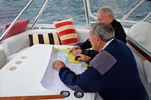 The Harry Pee Trophy tested navigational skills using charts, maps, hand bearing compasses and line of sight