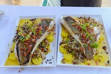 A delicious dish of fresh fish was served up for lunch at the Yacht Club
