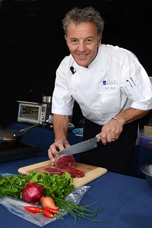 Club Marine's resident chef Bart Beek performed cooking demonstrations during the Expo