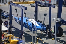 Gold Coast City Marina's 50 tonne Travel Lift was a big attraction