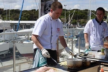 Sandringham Yacht Club's Executive Chef demonstrated how to cook fresh snapper