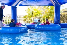 Sirocco Marine North's Bumper Boats was a hit with the kids in the Family Zone