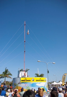 The Expo High Divers were a new attraction this year and entertained the crowds with their spectacular diving show